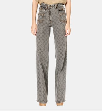 jean flare à monogramme - anna - Gerard Darel - Anthracite