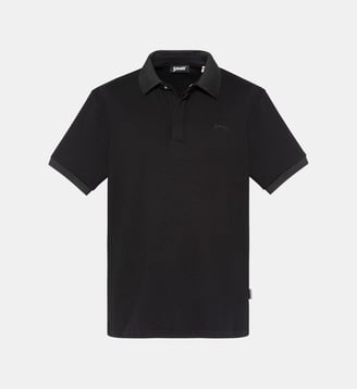 Polo effet gauffré - Schott - Noir