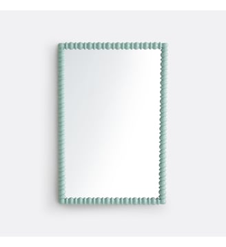 Miroir en hévéa laqué 61,5x 91,5 cm La Redoute Interieurs
