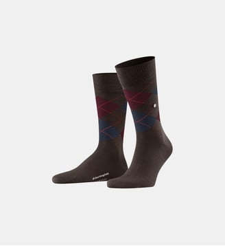 Chaussettes Edinburgh - Burlington - Marron foncé 2