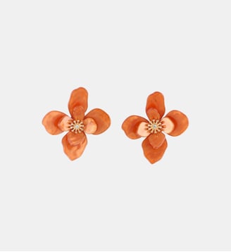 Boucles d'oreilles fleurs orange - Balaboosté - Orange