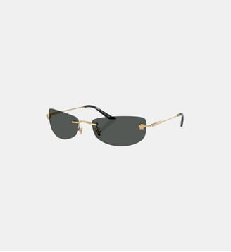 Lunettes de soleil Irrégulier VE2279 - Versace - Or