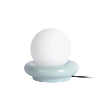 Lampe de Table Catania Ring - Bleu doux - 20x20x19cm Leitmotiv