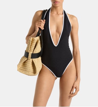 Maillot de bain Monogramme en Lycra - Balmain - Noir