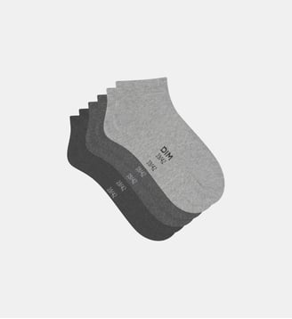 Lot de 3 paires de chaussettes Coton - Dim - Gris chiné