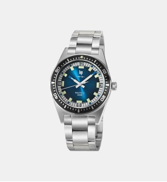 Montre Nautic Bleu foncé 671863 - Lip - Argenté