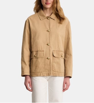 Veste droite en coton - MARILY - Pablo - Sable