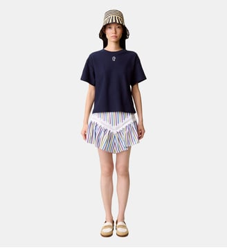 Jupe rayée courte - Claudie Pierlot - Multicolore