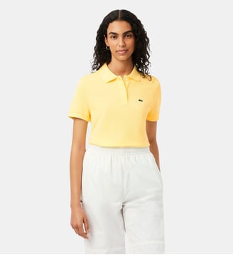 Polo regular fit en Petit Piqué souple - Lacoste - Jaune