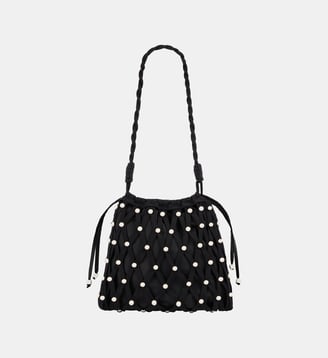 Sac en maille effet filet à studs - Sandro - Noir