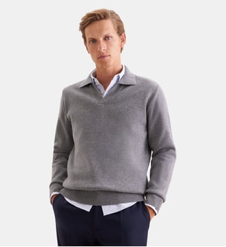 Pull-over 1/1 Regular - Seidensticker - Gris