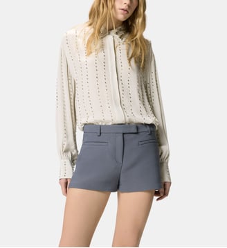 Chemise légère à rayures bijoux - Pinko - Gris