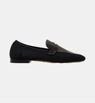 Giulia - Mocassins En Mesh Et Cuir Nappa Marine - Parallèle - Marine