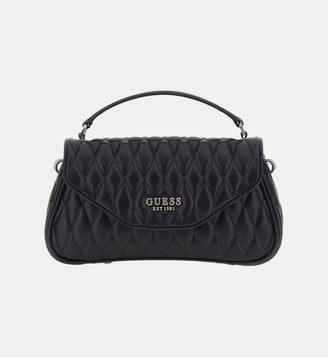 Sac à main Valla surpiqué - Guess - Noir