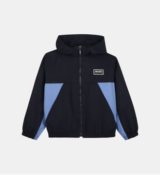 Coupe-vent à capuche - Kenzo Kids - Bleu mistral