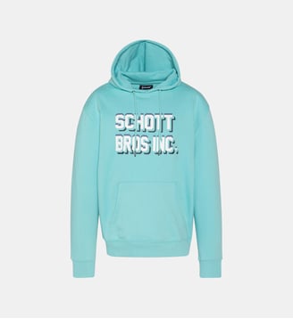 Sweatshirt à capuche imprimé « SCHOTT BROS INC. » - Schott - Bleu