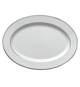 Plat Ovale 36,5 X 26,5 Cm - Galon Platine Degrenne