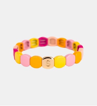 Bracelet facettes rondes - Simone à Bordeaux - Rose et orange
