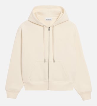 Hoodie Zippé Ami De Coeur En Coton unisexe - AMI Paris - Blanc crème
