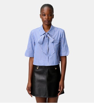 Chemise rayée lavallière - Claudie Pierlot - Multicolore