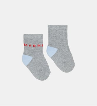 Chaussettes avec logo - Marni - Gris