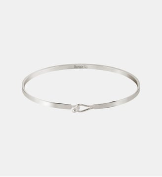 Bracelet fermoir en goutte - Bangle Up - Rhodium et rhodium
