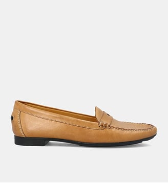 Mocassin simple round - cuir lisse - Fairmount - Marron