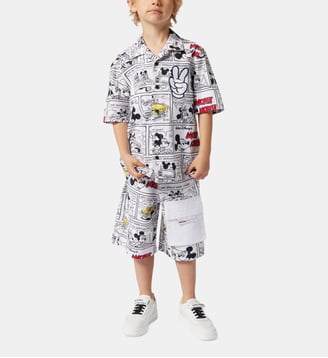 Bermuda en toile de coton - Marc Jacobs Kids - Ivoire pastel