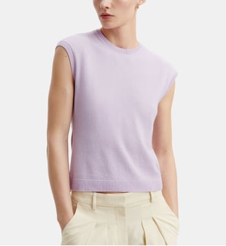 Pull sans manches en cachemire Bompard