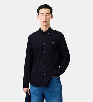 Chemise regular fit coton - Lacoste - Bleu marine