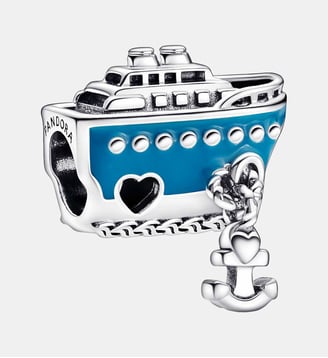 Charm Navire de Croisière Ancré - Pandora - Argenté