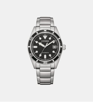 Montre automatique Marine Noir NJ0221-50E - Citizen - Argenté
