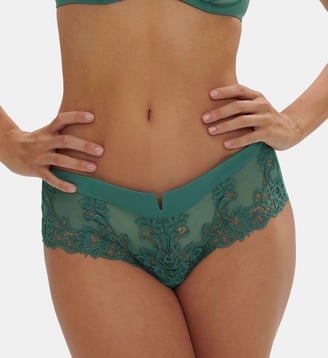 Shorty dentelle Saga - Simone Pérèle - Vert gazon