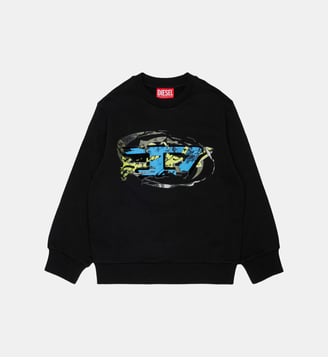 Sweat-shirt col rond avec logo - Diesel Kids - Noir