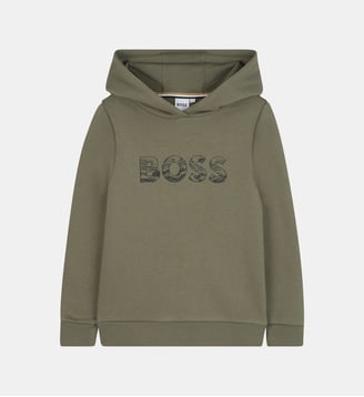 Sweat à capuche - BOSS Kidswear - Tilleul