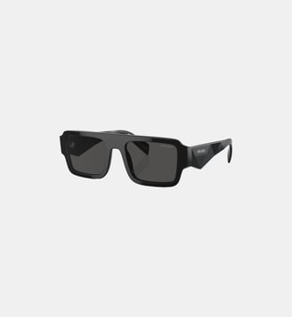 Lunettes de soleil Rectangulaire PR A05S - Prada - Noir