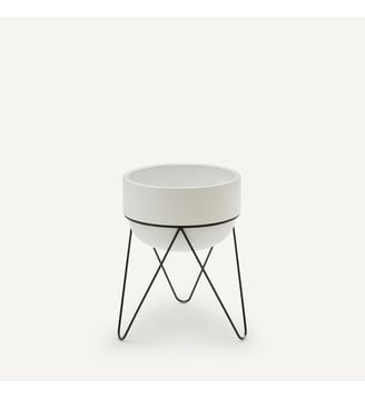 Cache pot H54 cm - AM.PM - Blanc