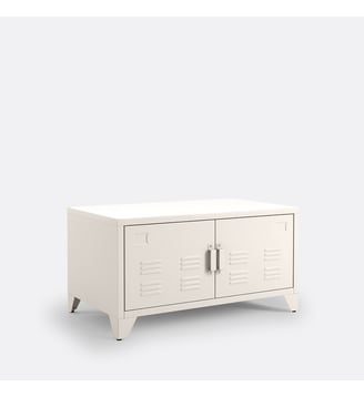 Meuble bas 2 portes en métal acier - La Redoute Interieurs - Galet
