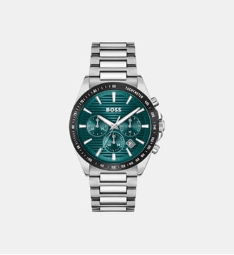 Montre Strike chrono Vert 1514241 - BOSS - Argenté
