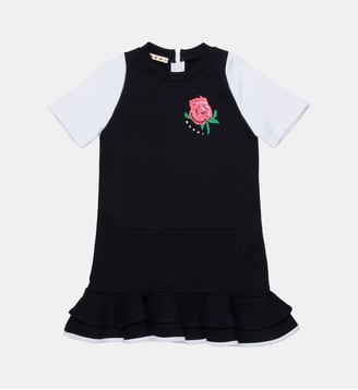 Robe courte avec logo - Marni - Noir