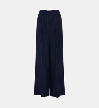 Pantalon large rayé en lin - AYLA Gerard Darel