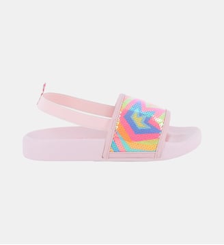 Claquettes avec élastique - Billieblush - Rose