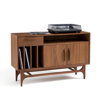 Meuble vinyles noyer - La Redoute Interieurs - Noyer