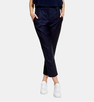 Pantalon Audrey laine bleu marine - Ines de la Fressange Paris - Bleu marine