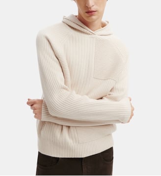 Pull à capuche ottoman - Bompard - Cream