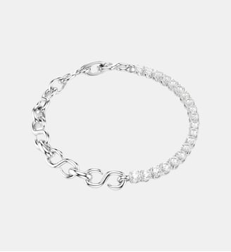 Bracelet Matrix, Métal rhodié - Swarovski - White et rrhodium plated