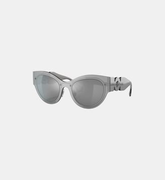 Lunettes de soleil Papillon VE2234 - Versace - Transparent gris argent effet miroir