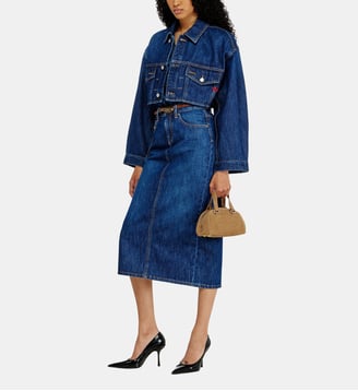 Veste trucker en denim cropped oversize Diesel