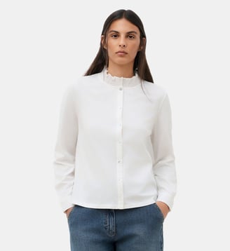 T-shirt tbeth - Motif uni - Coton - Caroll - Écru