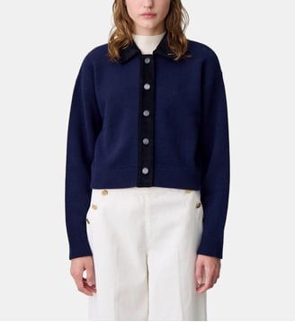 Cardigan velours côtelé - Claudie Pierlot - Bicolore